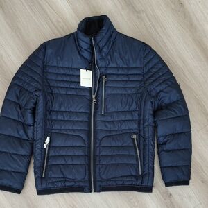 Bugatchi Men's Dark Blue Puffer Jacket